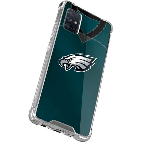 NFL Philadelphia Eagles Team Jersey Galaxy A51 5G Clear Case