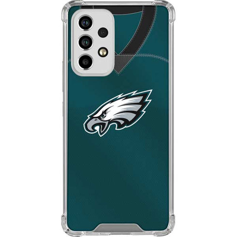 NFL Philadelphia Eagles Team Jersey Galaxy A53 5G Clear Case