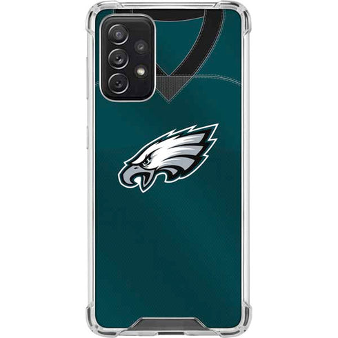 NFL Philadelphia Eagles Team Jersey Galaxy A72 5G Clear Case