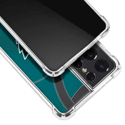 NFL Philadelphia Eagles Team Jersey Galaxy S21 Ultra 5G Clear Case