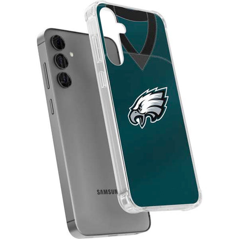 NFL Philadelphia Eagles Team Jersey Galaxy S24 Plus Clear Case