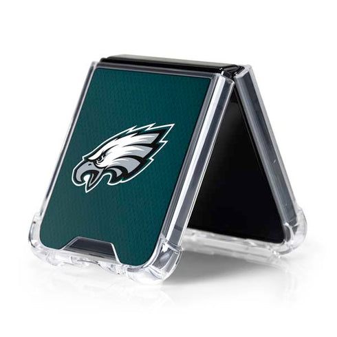 NFL Philadelphia Eagles Team Jersey Galaxy Z Flip5 5G Clear Case