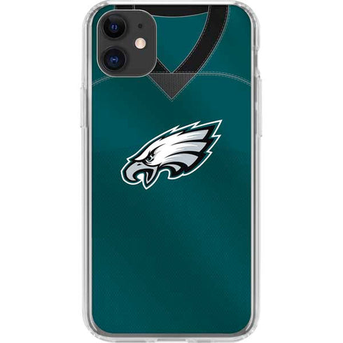 NFL Philadelphia Eagles Team Jersey iPhone 11 Clear Case