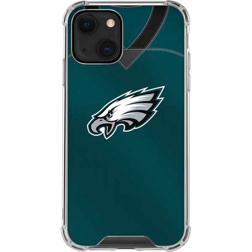 NFL Philadelphia Eagles Team Jersey iPhone 15 Plus Clear Case