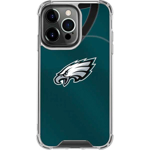 NFL Philadelphia Eagles Team Jersey iPhone 14 Pro Clear Case