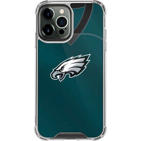 NFL Philadelphia Eagles Team Jersey iPhone 14 Pro Max Clear Case