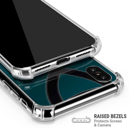 NFL Philadelphia Eagles Team Jersey iPhone XS Max Clear Case
