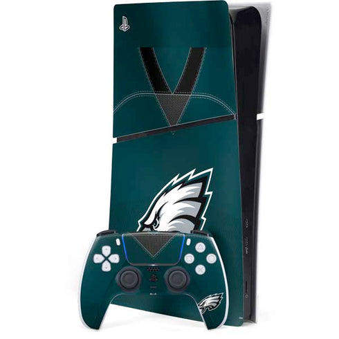 NFL Philadelphia Eagles Team Jersey PS5 Slim Digital Edition Console Skin