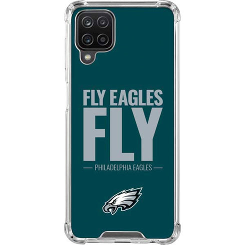 NFL Philadelphia Eagles Team Motto Galaxy A12 Clear Case