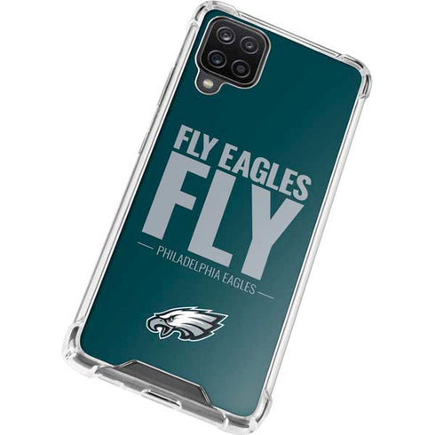 NFL Philadelphia Eagles Team Motto Galaxy A12 Clear Case