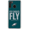 NFL Philadelphia Eagles Team Motto Galaxy A21 Clear Case