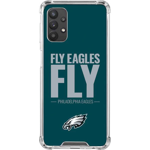 NFL Philadelphia Eagles Team Motto Galaxy A32 5G Clear Case