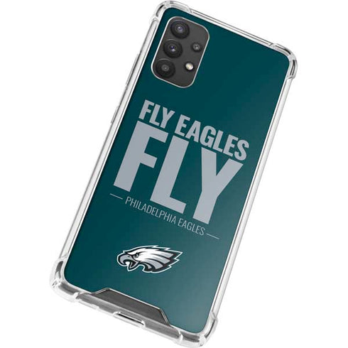 NFL Philadelphia Eagles Team Motto Galaxy A32 5G Clear Case