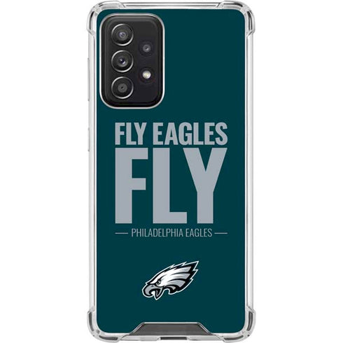 NFL Philadelphia Eagles Team Motto Galaxy A52 5G Clear Case