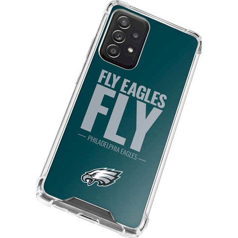 NFL Philadelphia Eagles Team Motto Galaxy A52 5G Clear Case