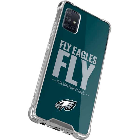 NFL Philadelphia Eagles Team Motto Galaxy A71 5G Clear Case