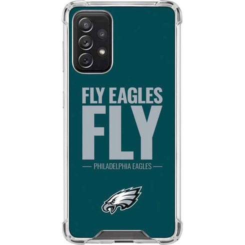 NFL Philadelphia Eagles Team Motto Galaxy A72 5G Clear Case