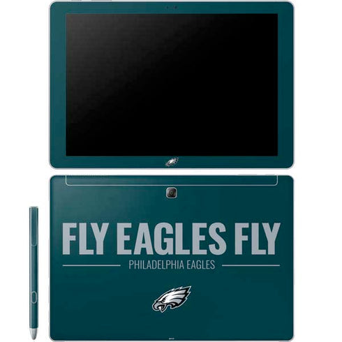 NFL Philadelphia Eagles Team Motto Galaxy Book 12in Skin