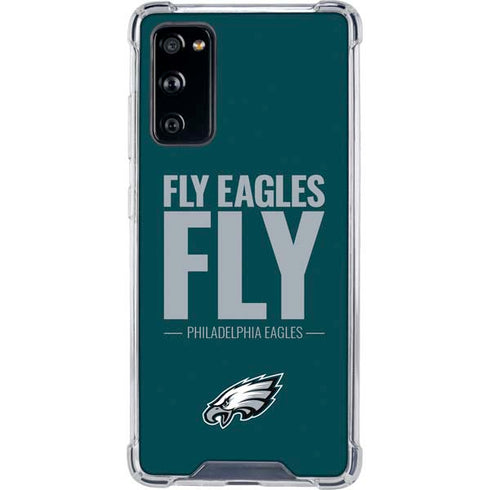 NFL Philadelphia Eagles Team Motto Galaxy S20 FE Clear Case