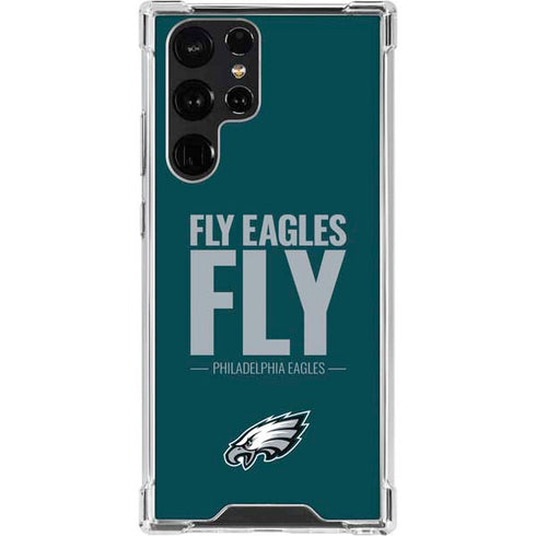 NFL Philadelphia Eagles Team Motto Galaxy S22 Ultra Clear Case
