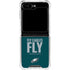 NFL Philadelphia Eagles Team Motto Galaxy Z Flip5 5G Clear Case