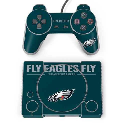 NFL Philadelphia Eagles Team Motto PlayStation Classic Bundle Skin