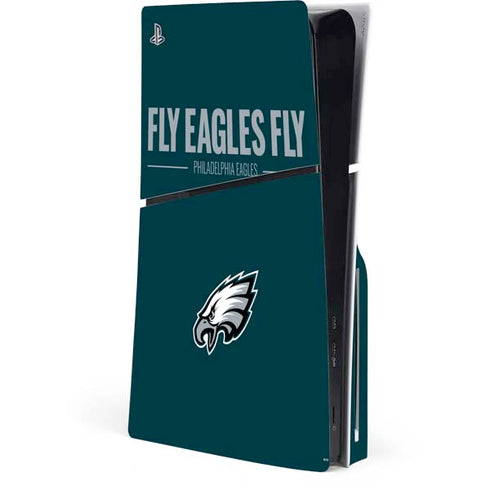 NFL Philadelphia Eagles Team Motto PS5 Slim Disk Console Skin