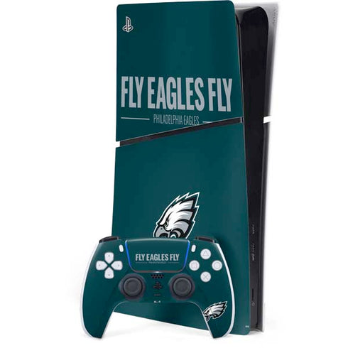 NFL Philadelphia Eagles Team Motto PS5 Slim Digital Edition Console Skin