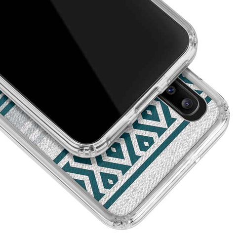 NFL Philadelphia Eagles Trailblazer Galaxy A20 Clear Case