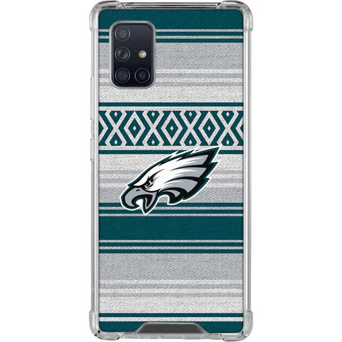NFL Philadelphia Eagles Trailblazer Galaxy A71 5G Clear Case