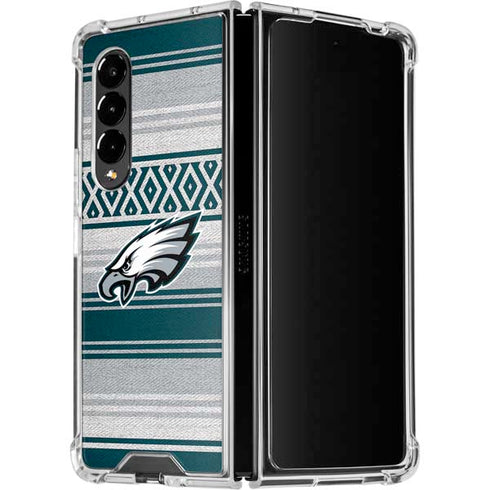 NFL Philadelphia Eagles Trailblazer Galaxy Z Fold4 5G Clear Case