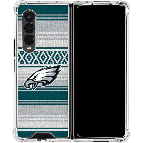 NFL Philadelphia Eagles Trailblazer Galaxy Z Fold4 5G Clear Case