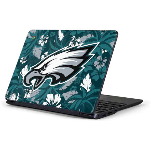 NFL Philadelphia Eagles Tropical Print Samsung Chromebook Skin