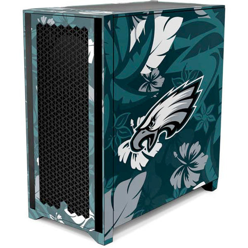 NFL Philadelphia Eagles Tropical Print Corsair 4000D Tempered Glass Mid-Tower ATX Case Skin