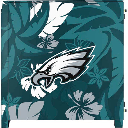 NFL Philadelphia Eagles Tropical Print Corsair 4000D Tempered Glass Mid-Tower ATX Case Skin
