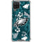 NFL Philadelphia Eagles Tropical Print Galaxy A12 Clear Case
