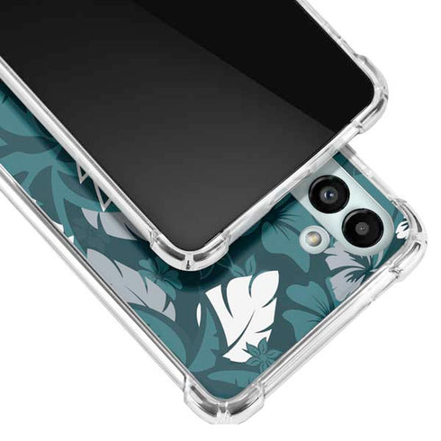 NFL Philadelphia Eagles Tropical Print Galaxy A13 5G Clear Case