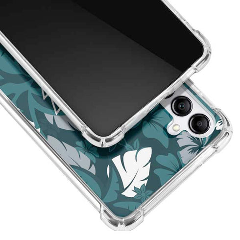 NFL Philadelphia Eagles Tropical Print Galaxy A14 5G Clear Case