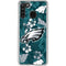 NFL Philadelphia Eagles Tropical Print Galaxy A21 Clear Case