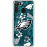 NFL Philadelphia Eagles Tropical Print Galaxy A21 Clear Case
