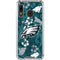 NFL Philadelphia Eagles Tropical Print Galaxy A30 Clear Case