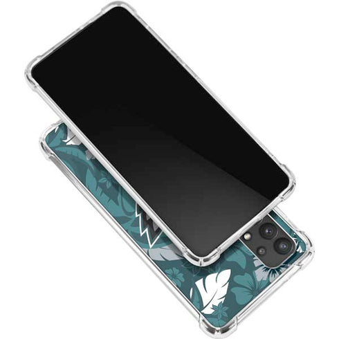 NFL Philadelphia Eagles Tropical Print Galaxy A32 5G Clear Case