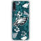 NFL Philadelphia Eagles Tropical Print Galaxy A50 Clear Case