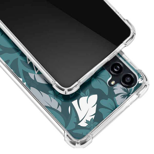 NFL Philadelphia Eagles Tropical Print Galaxy A54 5G Clear Case