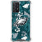 NFL Philadelphia Eagles Tropical Print Galaxy A72 5G Clear Case