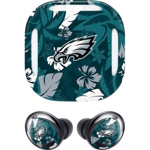 NFL Philadelphia Eagles Tropical Print Galaxy Buds Pro Skin