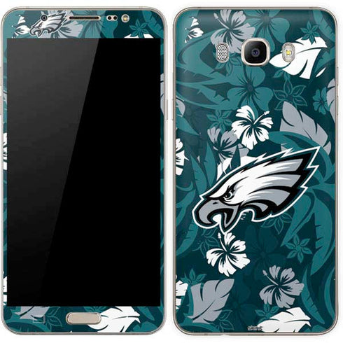 NFL Philadelphia Eagles Tropical Print Galaxy J7 Skin