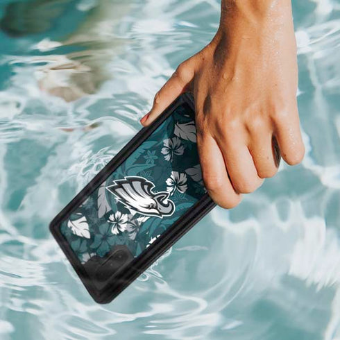 NFL Philadelphia Eagles Tropical Print Galaxy Note 10 Waterproof Case