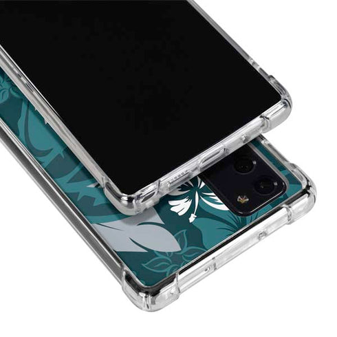 NFL Philadelphia Eagles Tropical Print Galaxy Note20 5G Clear Case