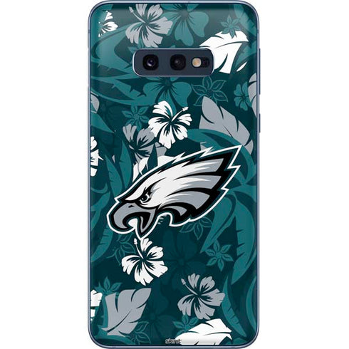 NFL Philadelphia Eagles Tropical Print Galaxy S10e Skin